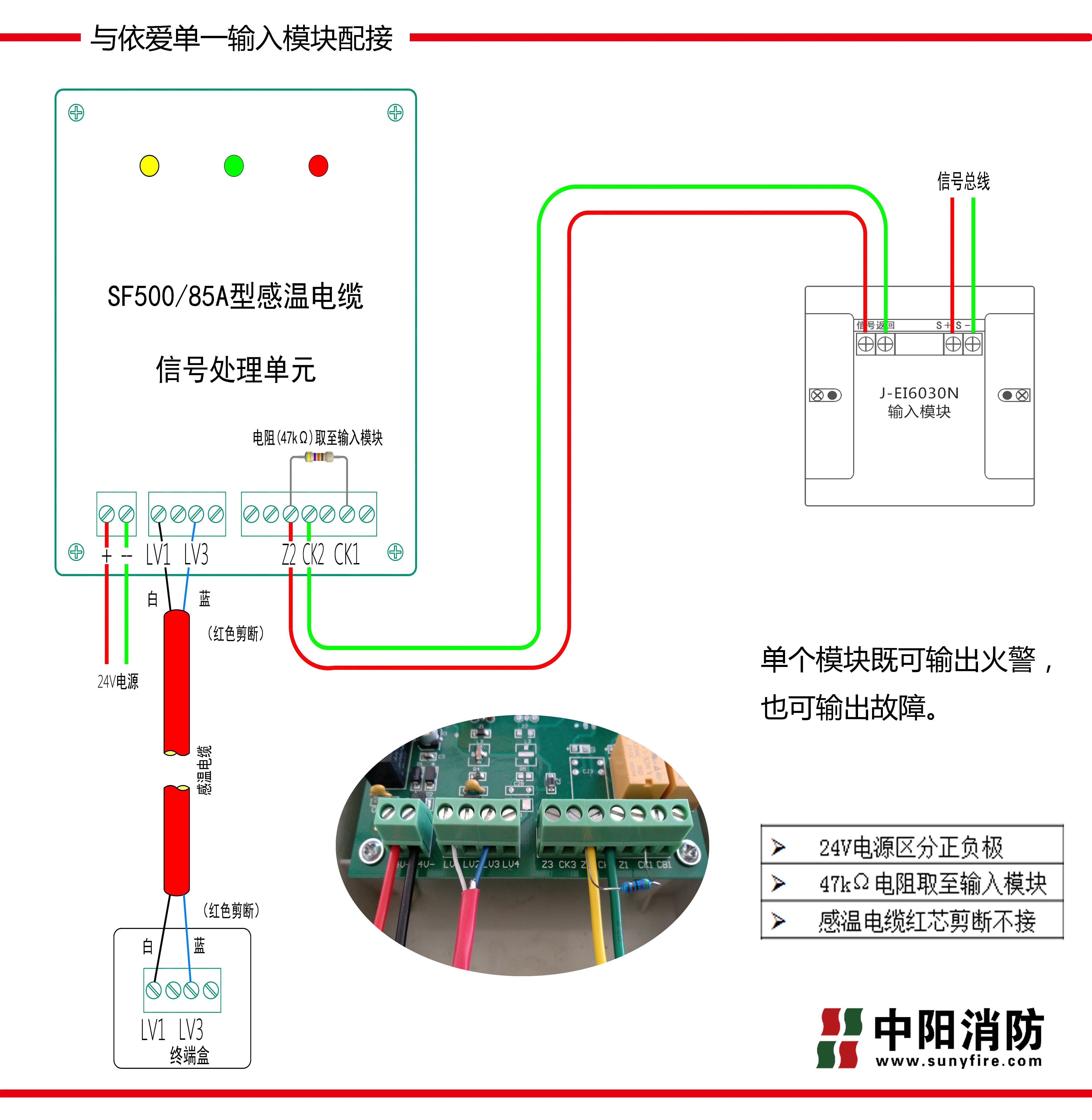 感溫電纜接線圖 依愛消防